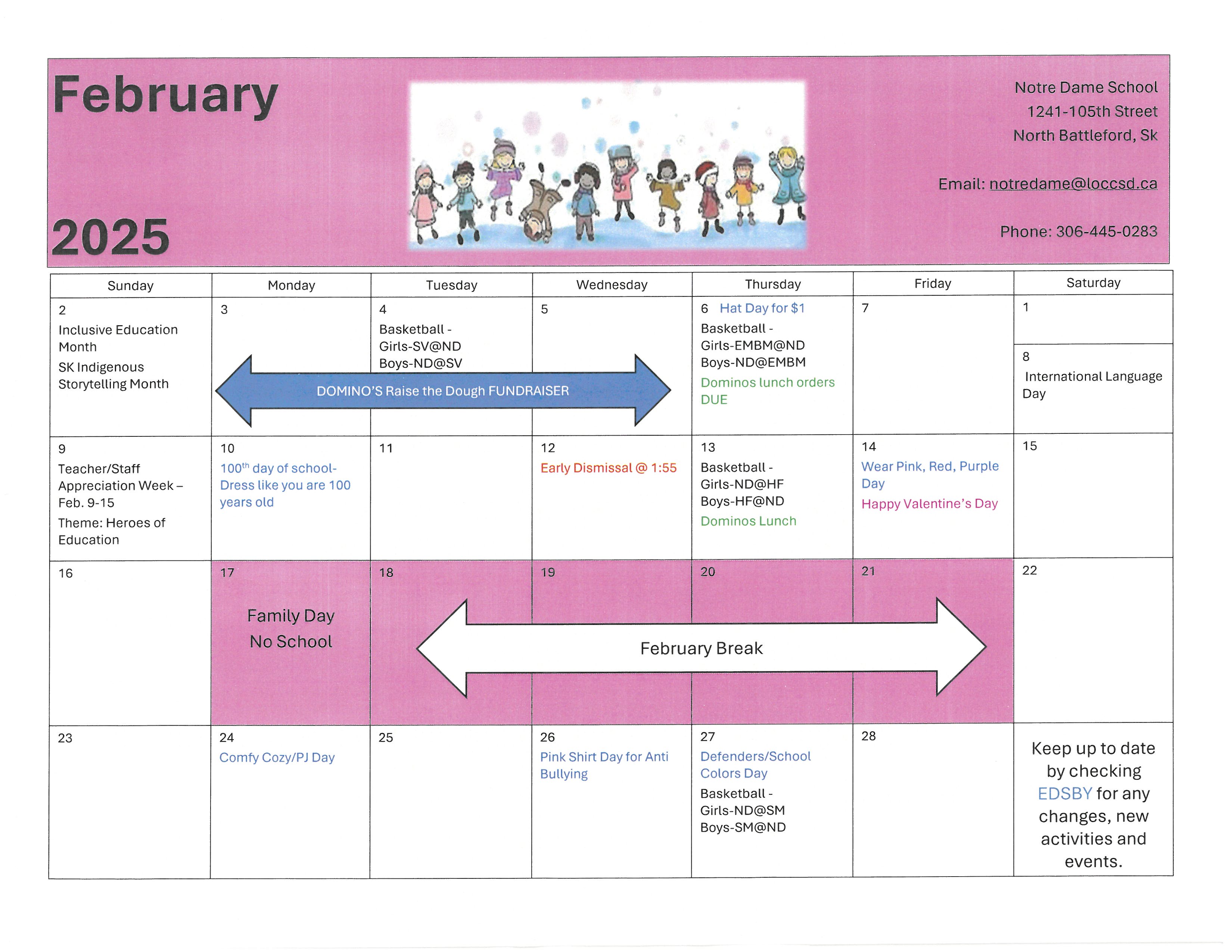 February 2025 Calendar