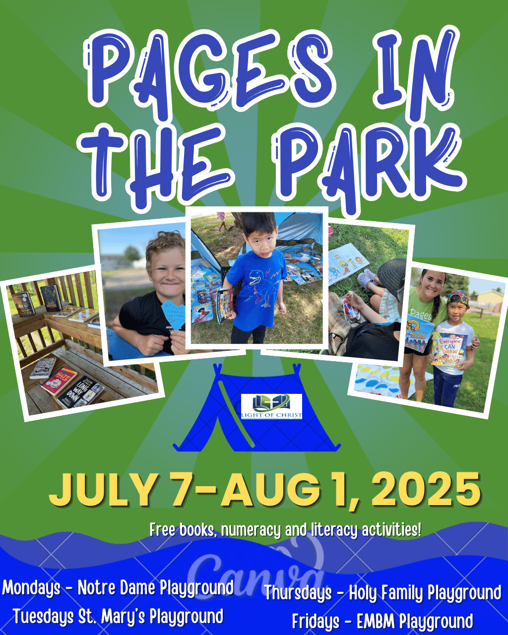 Literacy Camp - Pages in the Park