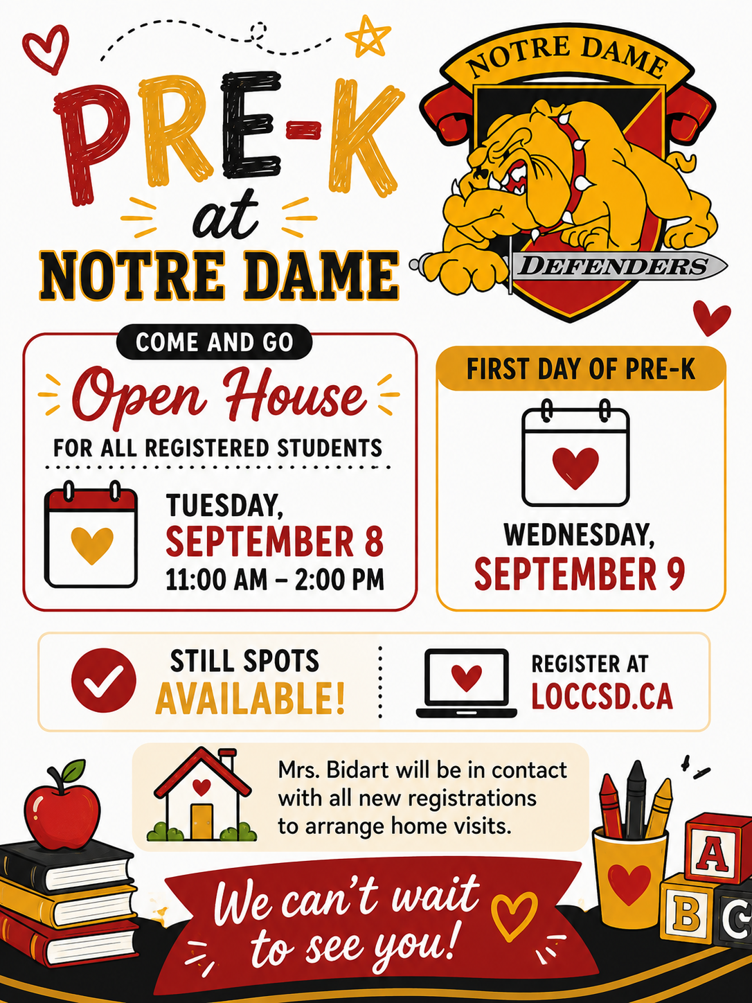Pre-K…register now! 